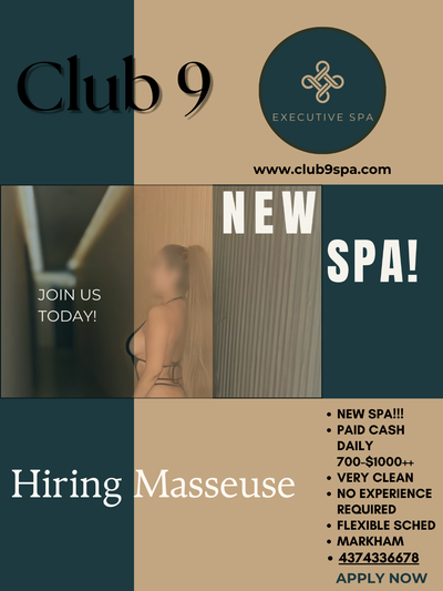 HIRING MASSEUSE!, View more