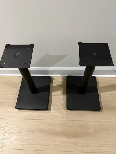 Black Metal Speaker Stands, View more