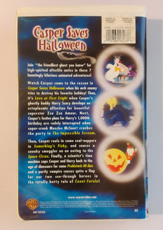 Casper Saves Halloween (1979/2000 Screening Copy VHS) / TESTED in CDs, DVDs & Blu-ray in City of Toronto - Image 2