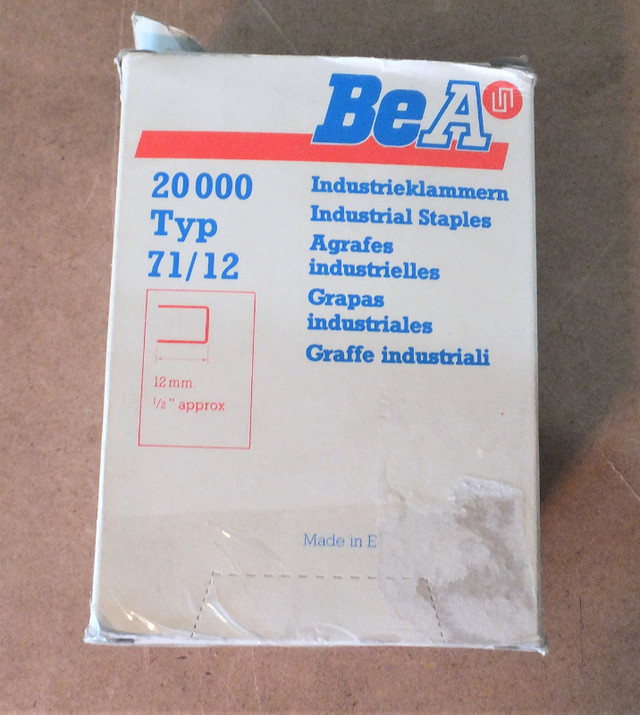 BeA Industrial Staples For Upholstery in Hand Tools in Oshawa / Durham Region