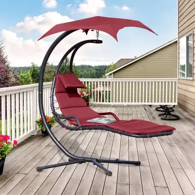 Outdoor Hammock Chair with Stand, Floating Chaise Lounge Chair w, View more