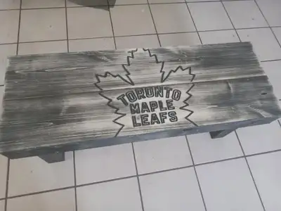 Maple Leafs Engraved coffee table, View more