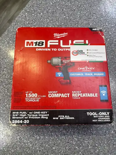 Milwaukee 2864 3/4 Impact Tool Only Boxed, View more