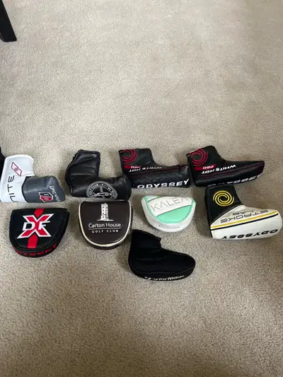 Gently used putter head covers, View more
