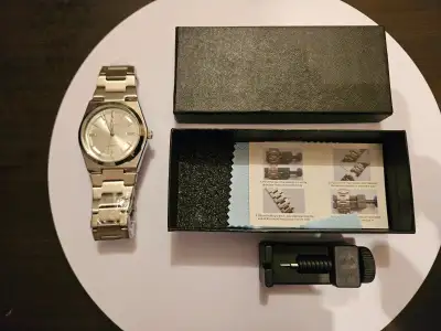 Men's Watch Silver 40mm inspired tissot prx, View more