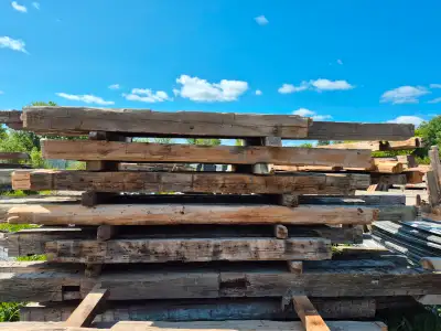 Salvaged barn boards, beams, posts & roofing tin, View more