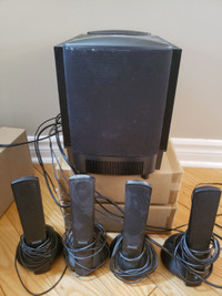 Altec Lansing Computer Gaming System Subwoofer Surround Speakers
