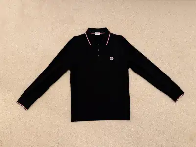 Moncler Black Logo Patch Polo, View more
