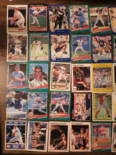 Early 90s baseball and football cards, View more