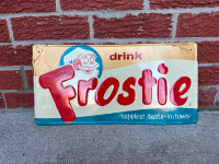 Drink Frostie advertising soda sign