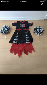 Halloween Costume kids’ gothic cheerleader - one size/gothique
