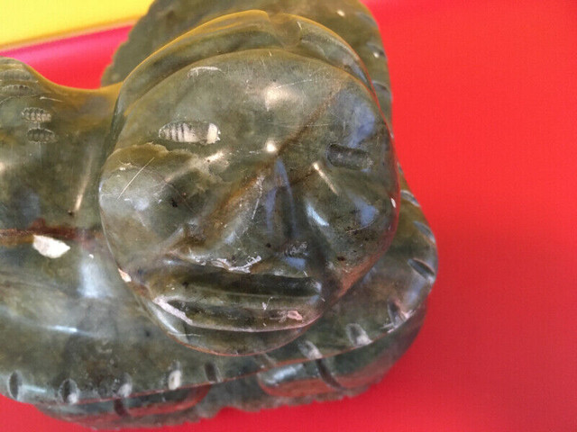 Vintage Inuit Soapstone Carving Signed Sonny Gunnar in Arts & Collectibles in Oshawa / Durham Region - Image 3