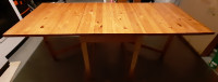 71 inch collapsible pine table