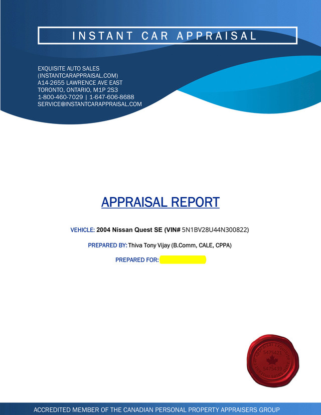 INSURANCE APPRAISAL $149 (CLASSIC VEHICLE | ACCIDENT DISPUTE) in Other in Hamilton