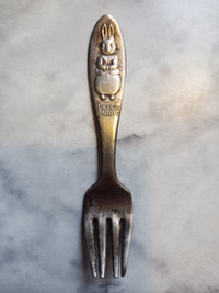 Peter Rabbit silver fork for sale