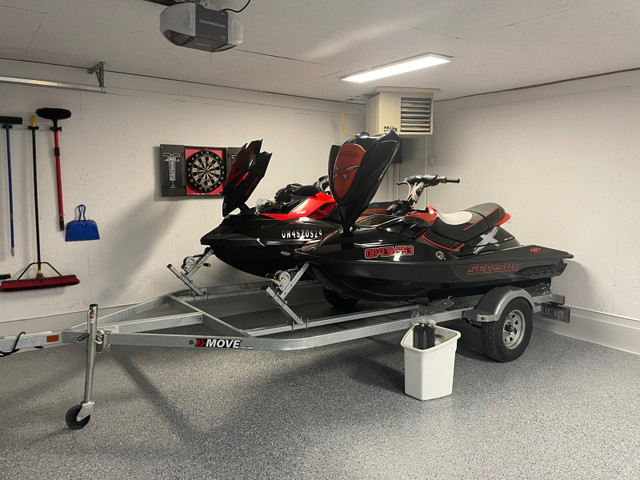 Pair of sea doo rxpx on double trailer! in Personal Watercraft in Sudbury