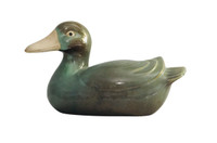 Vintage Ceramic Duck decoy, large, glazed