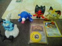 Pokemon Toys - Meowth, Litten, Thundurus, Popplio
