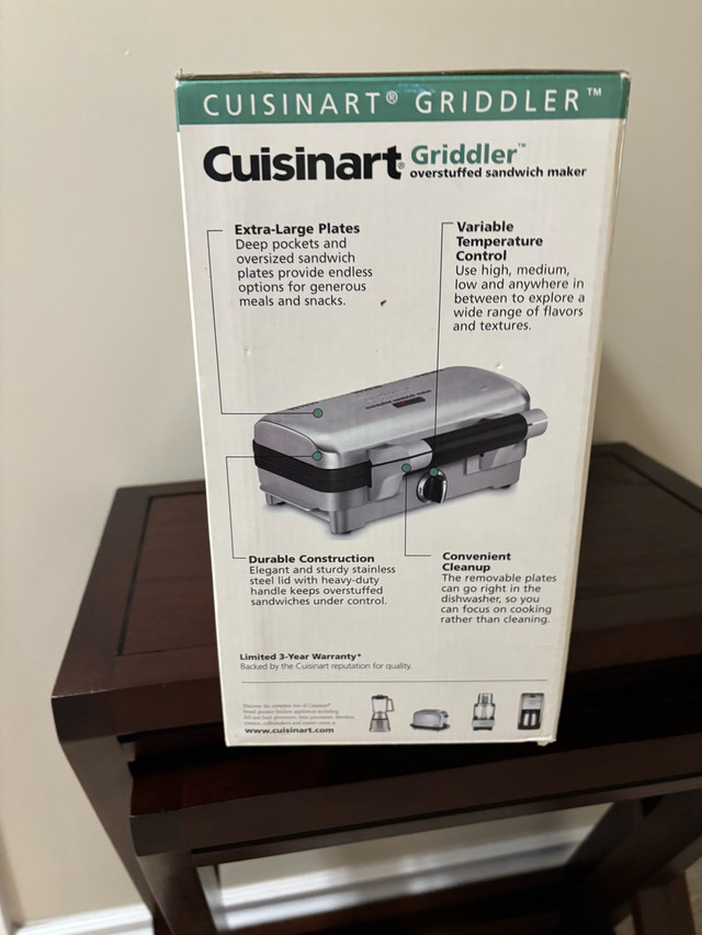 Cuisinart Griddler (Sandwich Maker) in Other in Strathcona County - Image 3