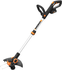 Worx 3.0 20V Cordless Grass Trimmer/Edger, 12-inch, command feed