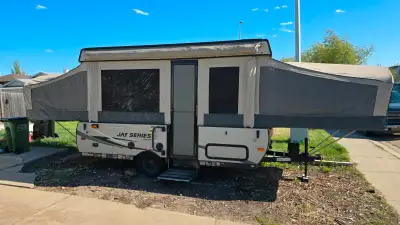 Level up your camping with this 2015 Jayco 1207UD Tent Trailer! One owner, bought new in 2016, used...