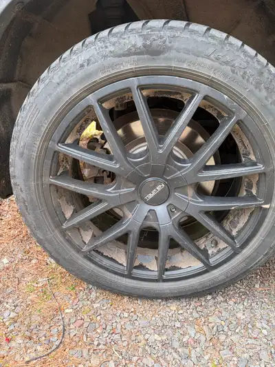 225 50 18 Tires & Rims (5 Bolt) Winter Tires Ice Pro Both Rims & Tires less than 2 years old