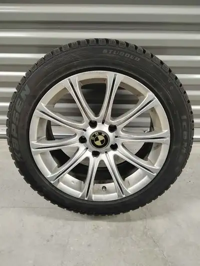 Be ready for next winter! 4 New Ice Max 225 55r17 winter tires with used BMW rims ready to install.