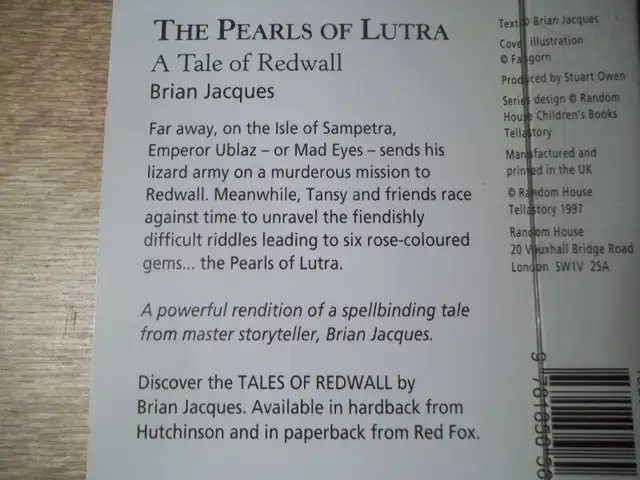 The Pearls of Lutra-A tale of Redwall-Read by Brian Jacques-1997 in CDs, DVDs & Blu-ray in City of Montréal - Image 4