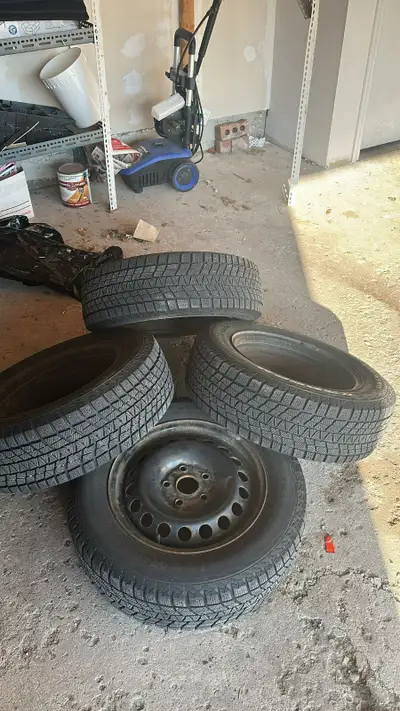 Winter tires on rims 195 65 R15 Used has on around 70-75% Used for Jetta 2012