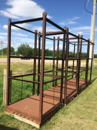 MATERIAL HANDLING CAGES 48” X 50” X 99” HIGH Heavy duty steel