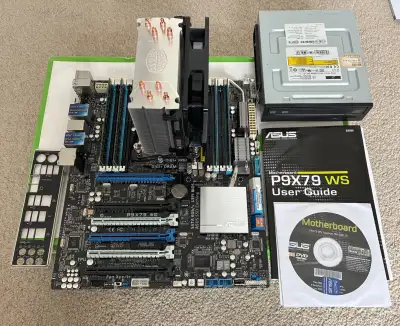 Powered on, but that is the extent to which these were tested. Parts List: -ASUS P9X79 Motherboard -...