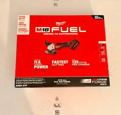 Milwaukee M18 FUEL 18V Brushless Cordless Grinder w/ Forge 6 ah , View more