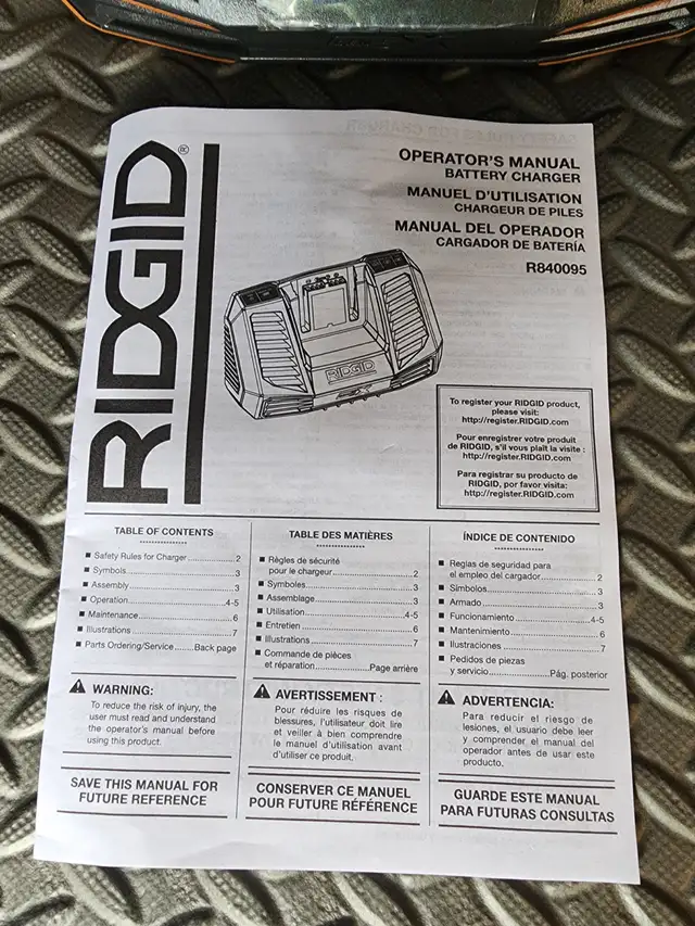 Ridgid R840095 Rapid 4 AH Charger Brand New In The Package in Power Tools in Windsor Region - Image 4