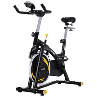 Soozier Upright Exercise Bike Belt Drive Home with LCD Monitor