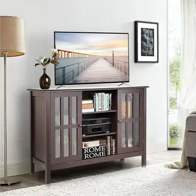 Classic Design Wood Storage Console Free Standing Cabinet for T, View more