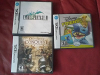 -NO GAMES- Lot of 3 Nintendo DS GAME CASES ONLY All with manuals