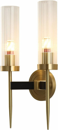 NEW BOKT Modern Cylinder Sconces Wall Lighting Set of Two