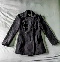 Manteau noir en laine Taille Small - Black wool coat Size Small
