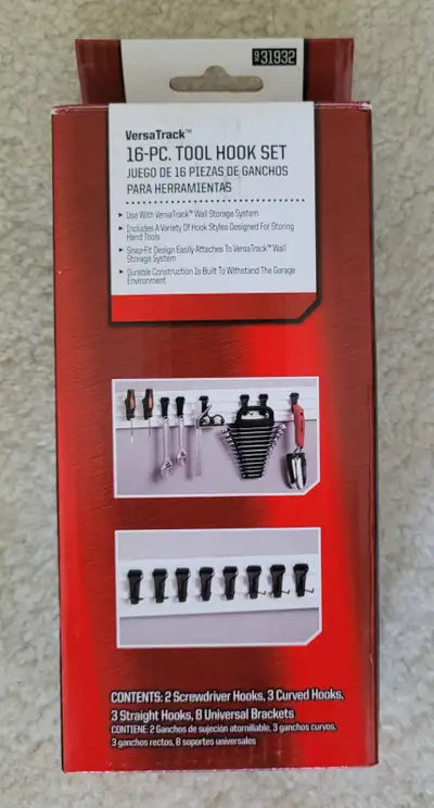 Craftsman VersaTrack 16-Piece Tool Hook Set, View more