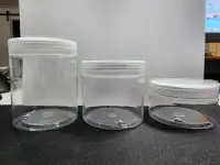 Plastic Containers with Lid (3oz, 6oz, 8oz) Clear - Bulk