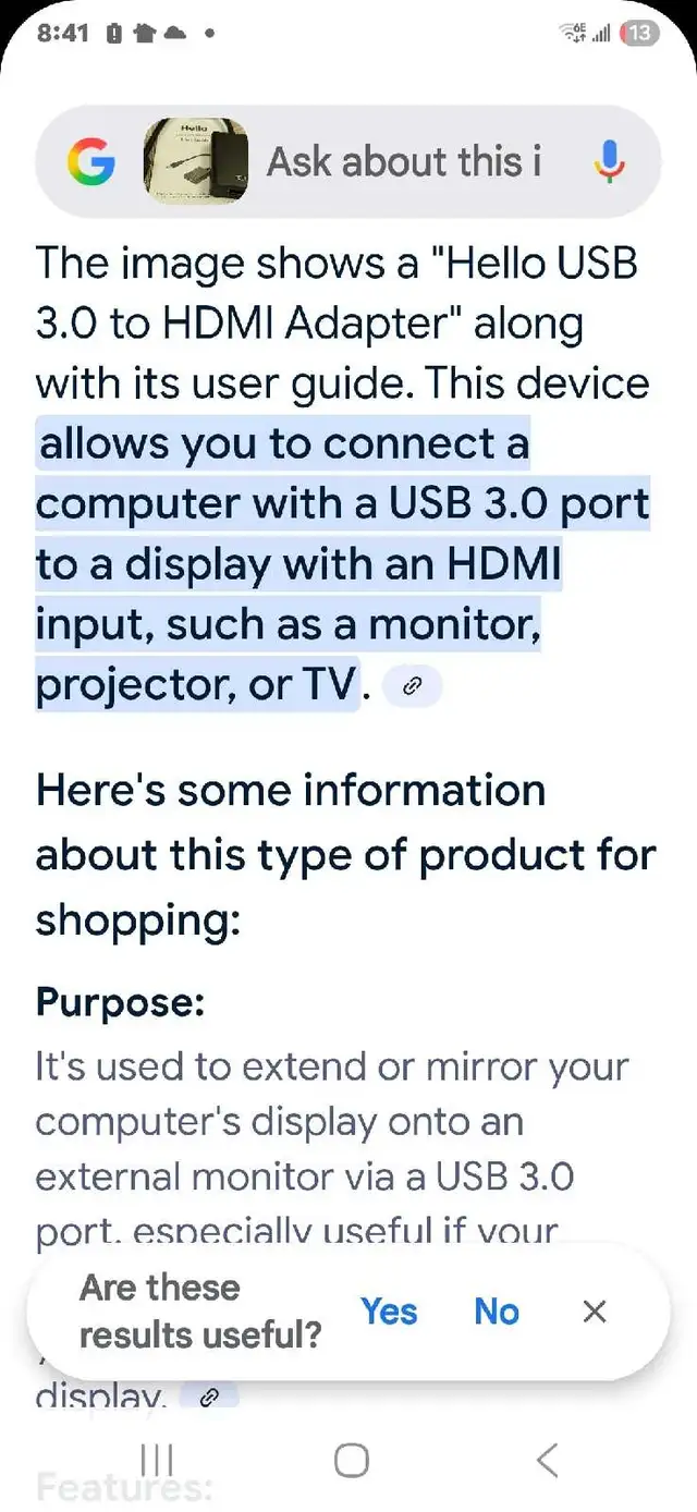 Hello USB 3.0 to HDMI Adapter64840231936770121
