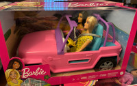 Barbie Doll and Vehicle Playset with 2 Dolls and Off-Road Vehicl