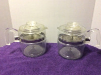 Vintage Pyrex U.S.A. Coffee Pots, Tea Pot and Double Boilers