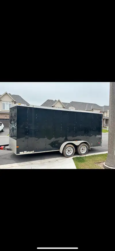 18’ enclosed trailer, has a few dents but tows great and very solid. Trade for boat or try your offe...