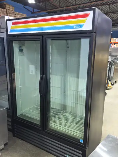 TRUE Brand New Scratch And Dent Black Double Glass Door Freezer, View more