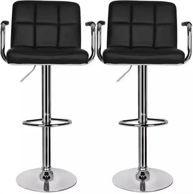 BRAND NEW BAR STOOL /HEIGHT ADJUSTABLE /LEATHER in Chairs & Recliners in City of Toronto - Image 2