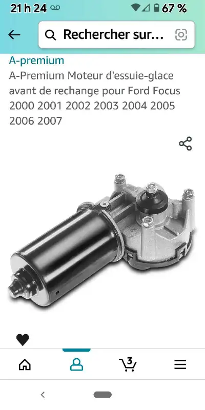 Moteur wiper Ford focus 2000@2007 30 $