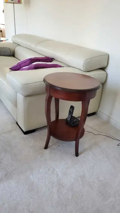 Round Wooden Side Table, View more
