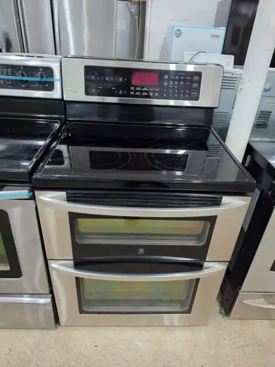 LG 30" Stainless Steel Glass Ceramic Top Double Oven Stove Range, View more