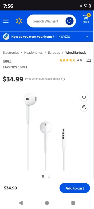 Apple EarPods 3.5mm, View more